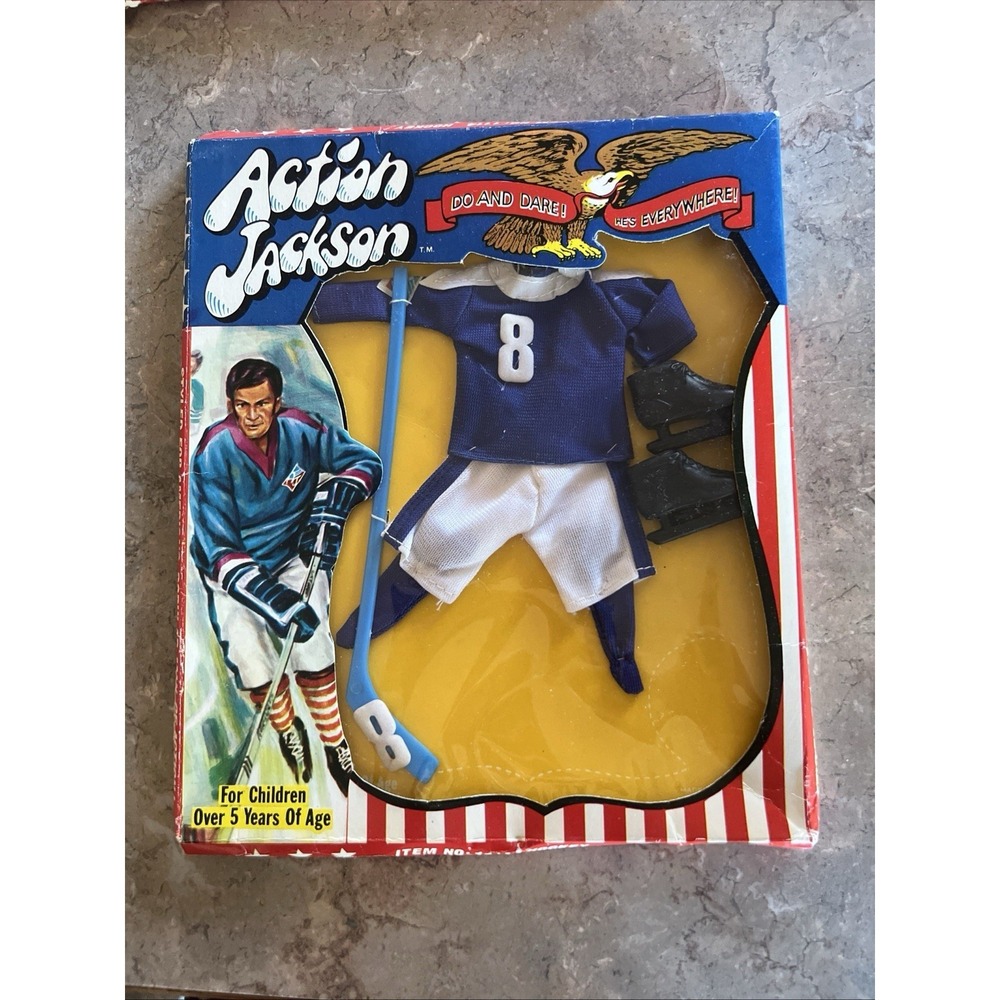 Vintage 1971 ACTION JACKSON HOCKEY OUTFIT FOR 8" ACTION FIGURES